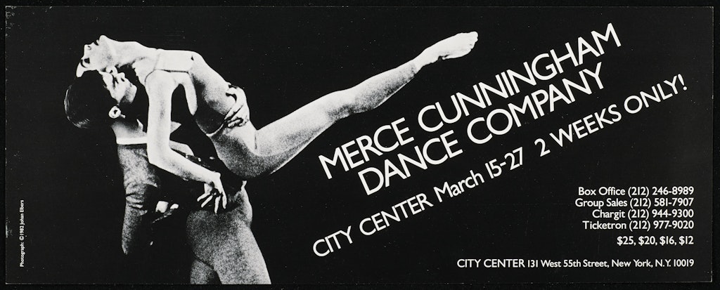 poster for Merce Cunningham Dance Company