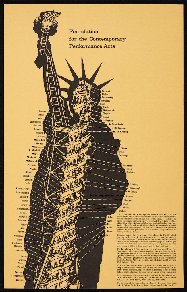 poster for Foundation for the Contemporary Performance Arts program