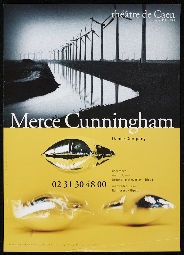 poster for Merce Cunningham Dance Company théâtre de Caen