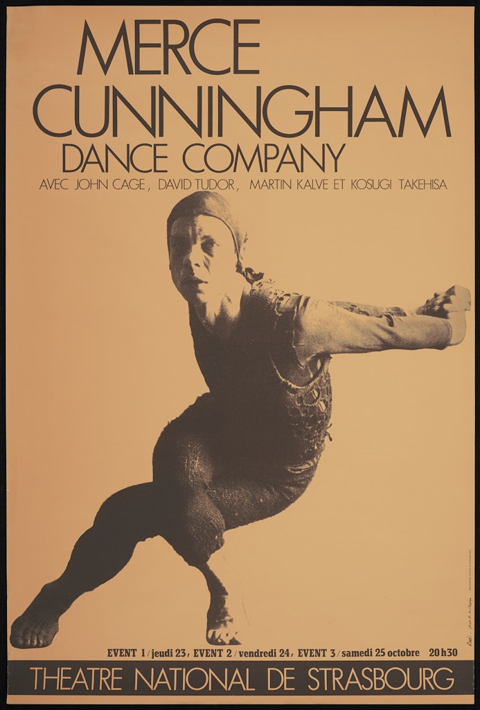 poster for Merce Cunningham Dance Company  