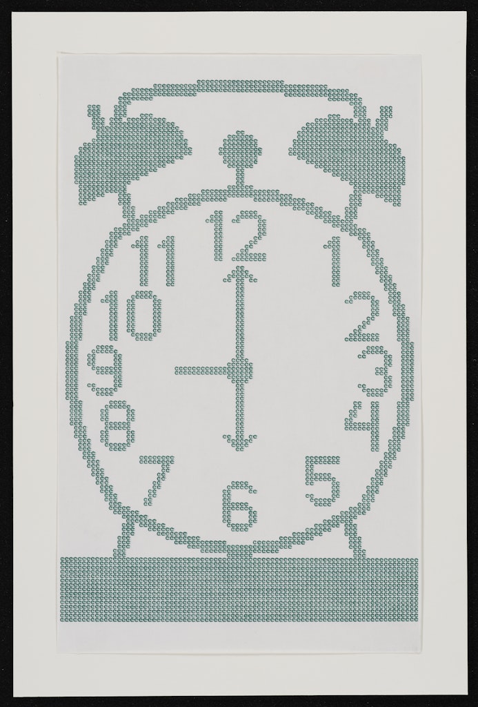 Untitled (Green Alarm Clock)