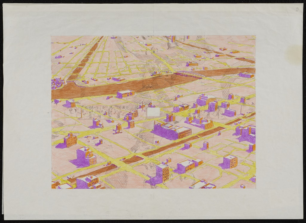 Drawing for Paradise from the Walking space in the exhibition Tokyo: Form and Spirit