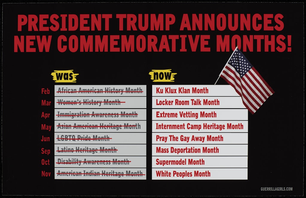 Trump Announces New Commemorative Months