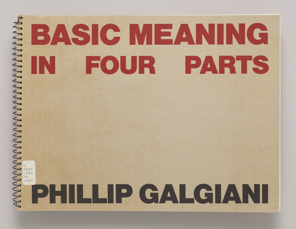 Basic Meaning in Four Parts