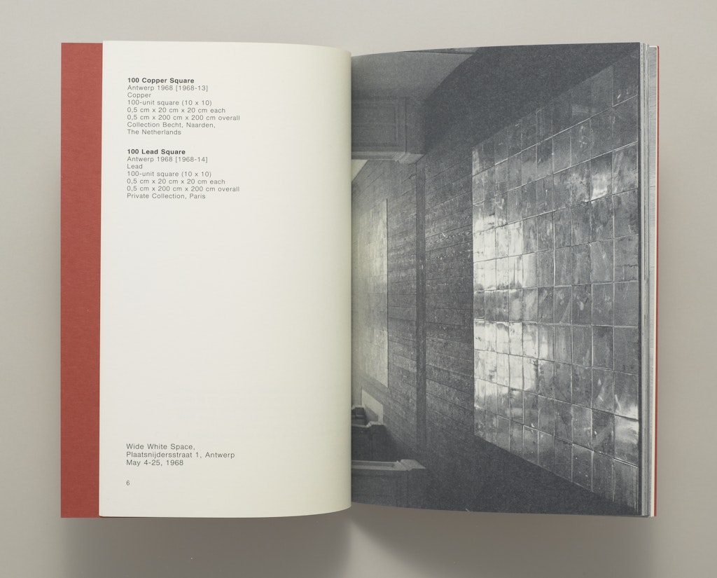 Carl Andre works in Belgium