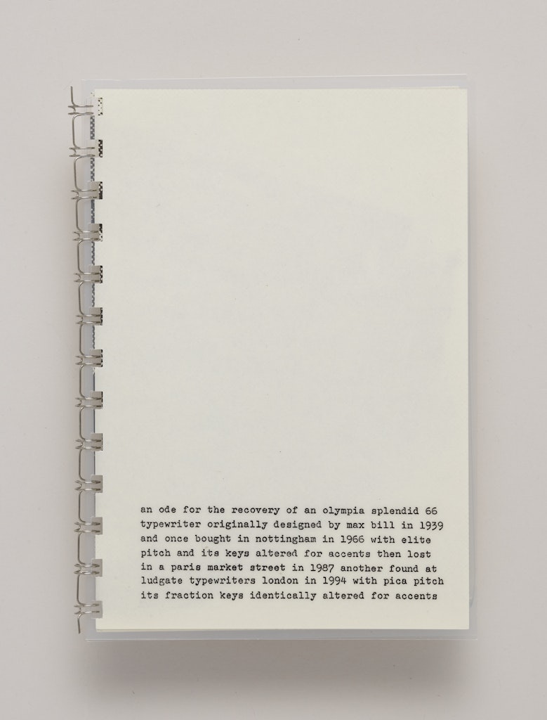 An Ode for the Recovery of an Olympia Splendid 66 Typewriter...