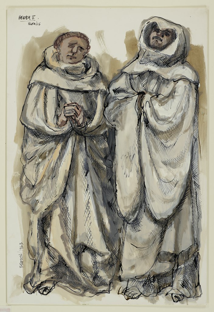 Costume design for Two Monks from 