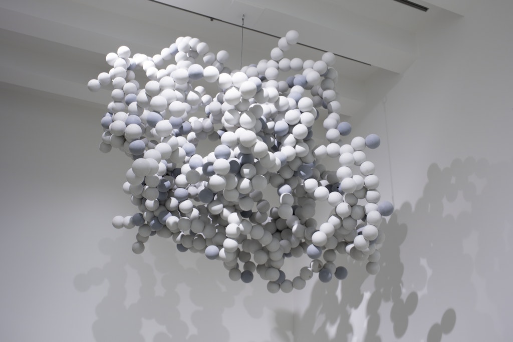 Pixel Cloud décor for Merce Cunningham Dance Company's performances at the Park Avenue Armory, New York