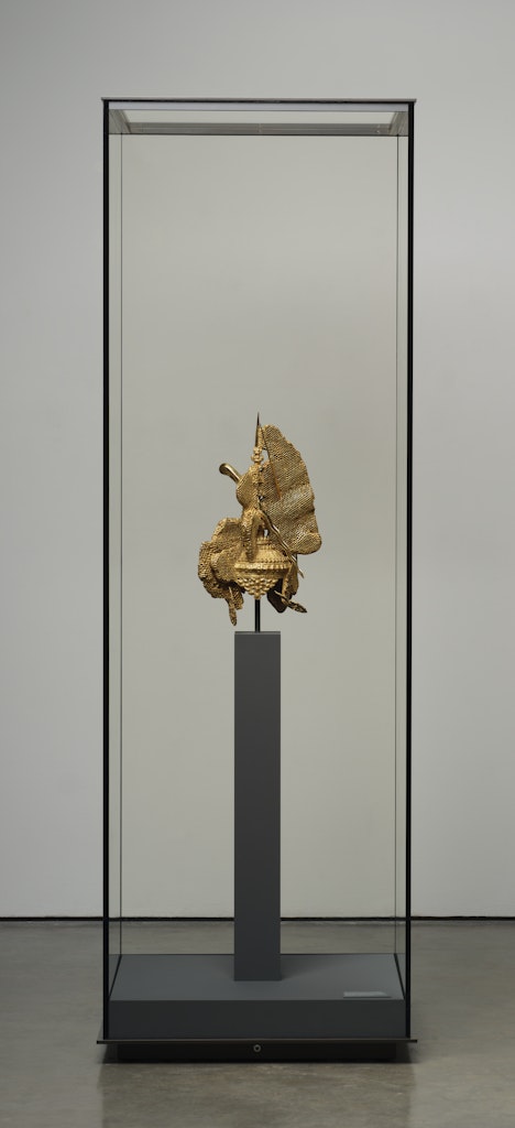Crown in Petrified Honeycomb with Two Daggers - Treasure