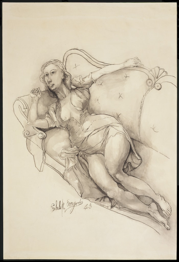 Woman on Couch