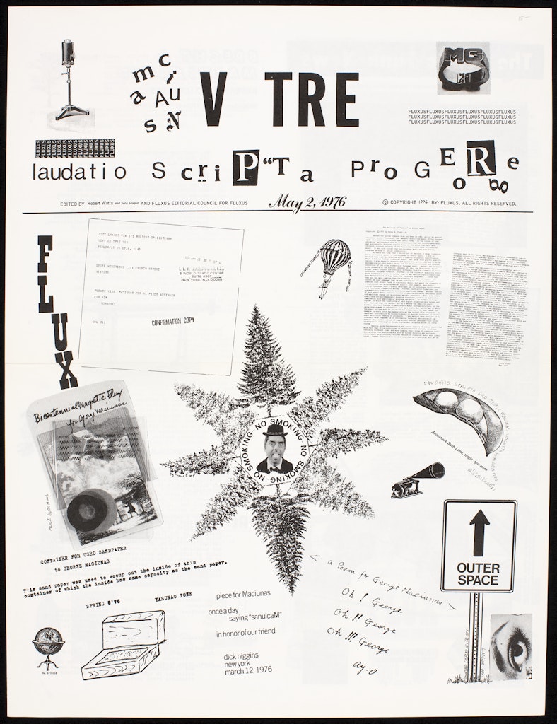 maciuNAS V TRE laudatio ScriPTa pro GEoRge (Fluxus newspaper #10)